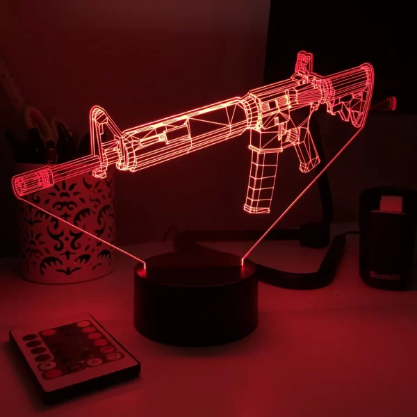 Rifle -15 3D Illusion Lamp - Image 6