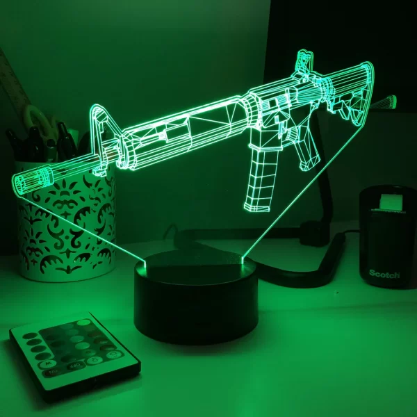 Rifle -15 3D Illusion Lamp - Image 5