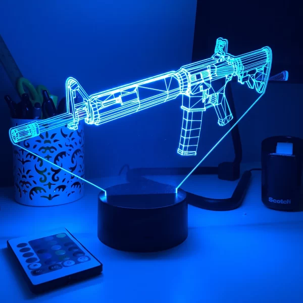 Rifle -15 3D Illusion Lamp - Image 2