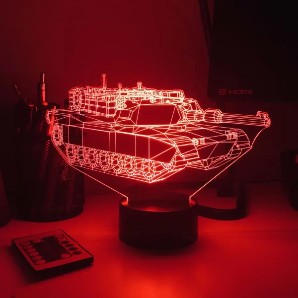 M1 Abrams Main Battle Tank 3D Illusion Light - Image 7