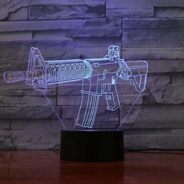 M4 Rifle - 3D Optical Illusion Lamp