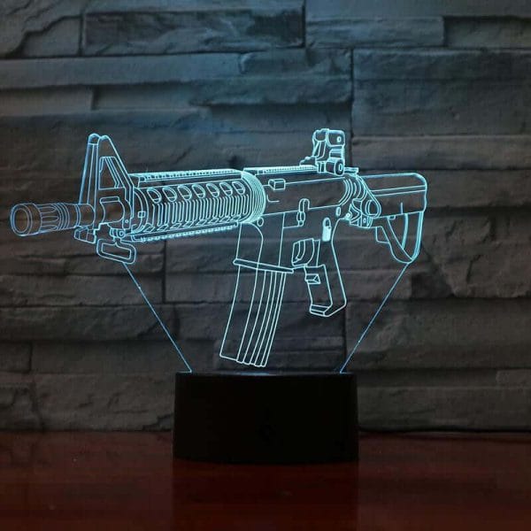 M4 Rifle - 3D Optical Illusion Lamp - Image 3