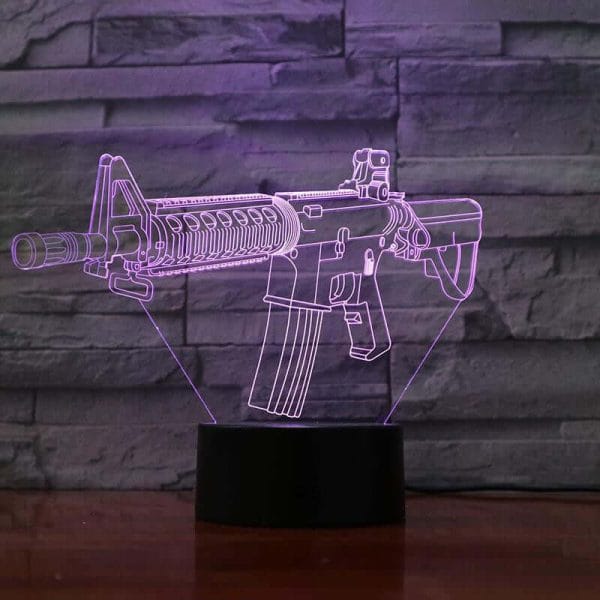 M4 Rifle - 3D Optical Illusion Lamp - Image 4