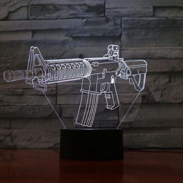 M4 Rifle - 3D Optical Illusion Lamp - Image 5