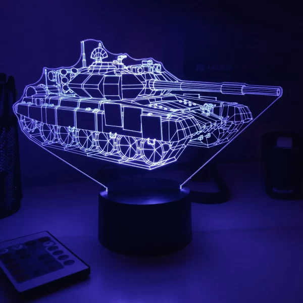 T-90 Main Battle Tank 3D Illusion Light