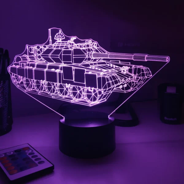 T-90 Main Battle Tank 3D Illusion Light - Image 5