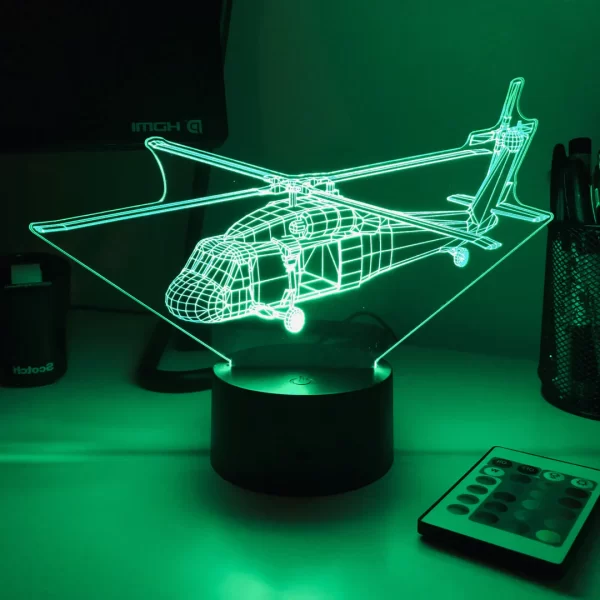 UH-60 Blackhawk Helicopter 3D Illusion Light - Image 6