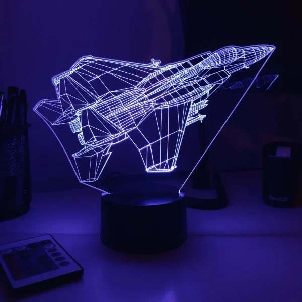 F-15C Fighter Jet 3D Illusion Light