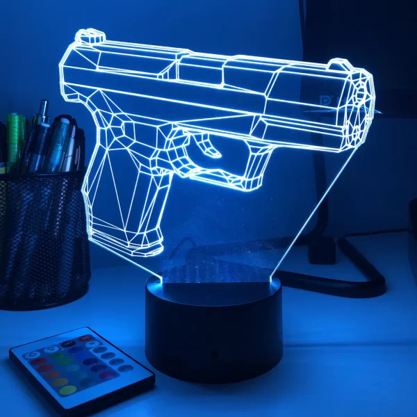 Pistol 10-1 Firearm 3D Illusion Light - Image 4