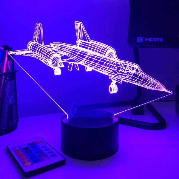 SR-71 Blackbird Jet 3D Illusion Light