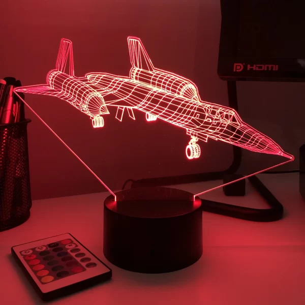 SR-71 Blackbird Jet 3D Illusion Light - Image 3