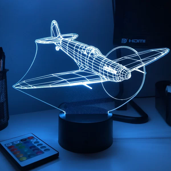 Spitfire Fighter Plane 3D Illusion Light - Image 5