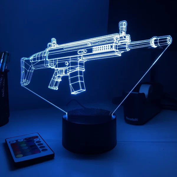 Rifle 5.56 Firearm 3D Illusion Light - Image 7