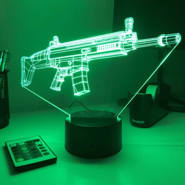 Rifle 5.56 Firearm 3D Illusion Light - Image 5