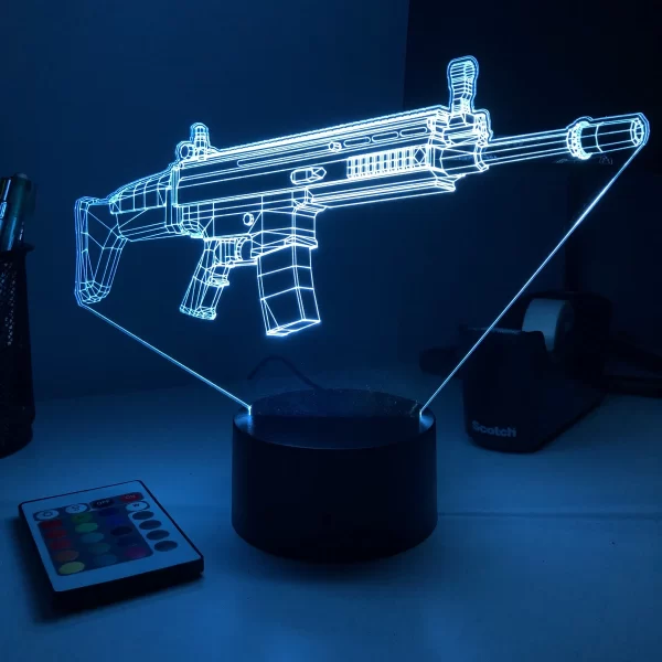 Rifle 5.56 Firearm 3D Illusion Light - Image 3