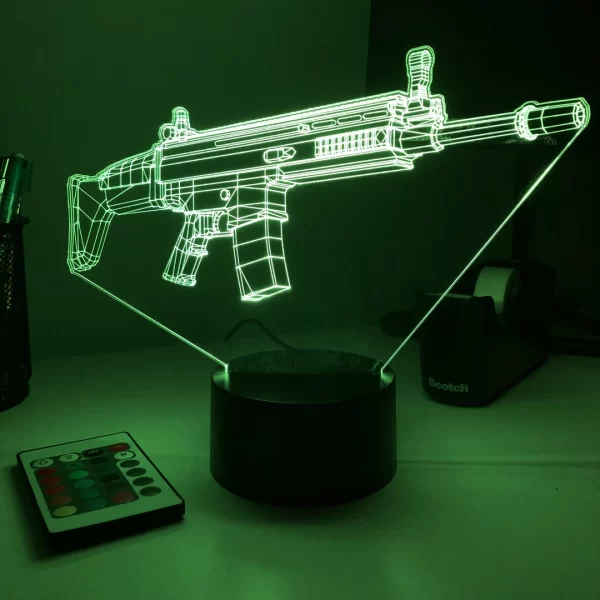 Rifle 5.56 Firearm 3D Illusion Light - Image 2