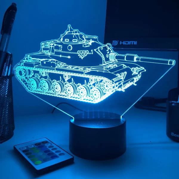 M60 Patton main battle tank 3D illusion light - Image 2