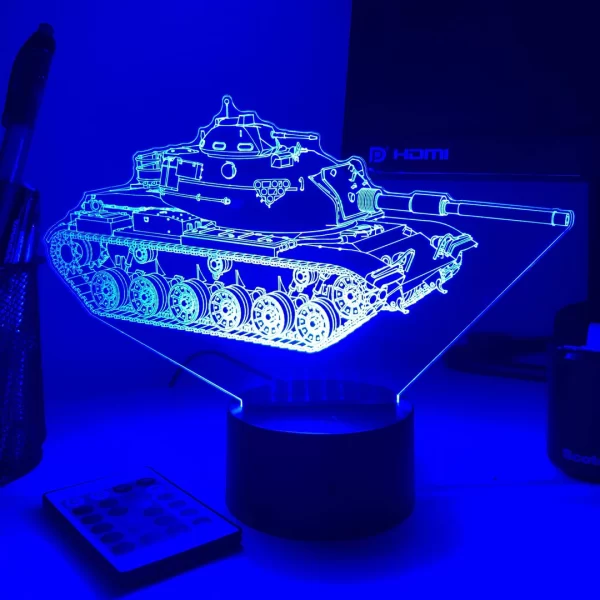 M60 Patton main battle tank 3D illusion light - Image 5