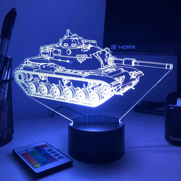 M60 Patton main battle tank 3D illusion light - Image 6