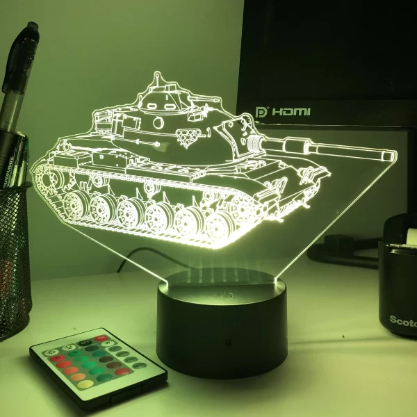 M60 Patton main battle tank 3D illusion light - Image 7