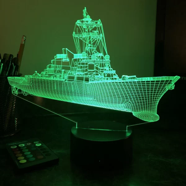 USN Guided Missile Destroyer 3D Magic Light - Image 4