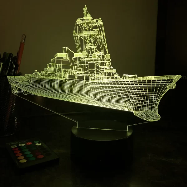 USN Guided Missile Destroyer 3D Magic Light - Image 6