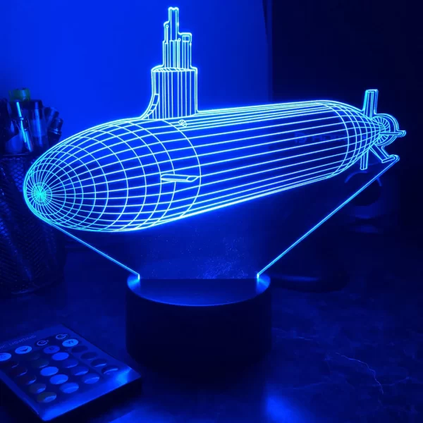 Seawolf Class Submarine 3D Magic Light