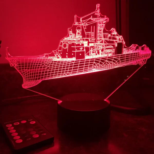 USN Ticonderoga Class Cruiser (CG) 3D magic light - Image 4