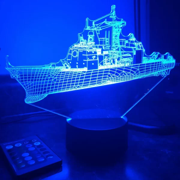 USN Ticonderoga Class Cruiser (CG) 3D magic light