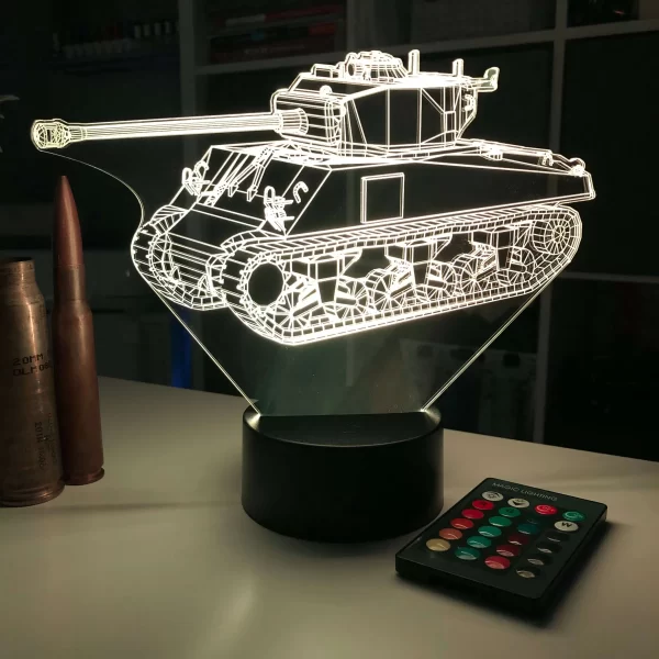 M4 Sherman Tank 3D Illusion Light - Image 2