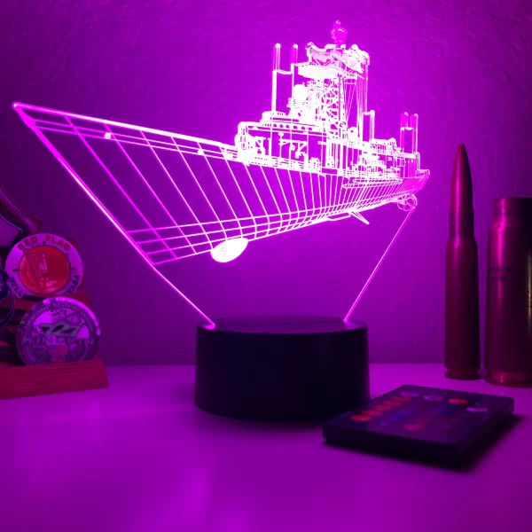 USN Oliver Hazard Perry Frigate 3D illusion light - Image 7