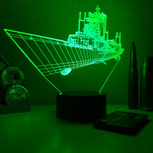 USN Oliver Hazard Perry Frigate 3D illusion light - Image 4