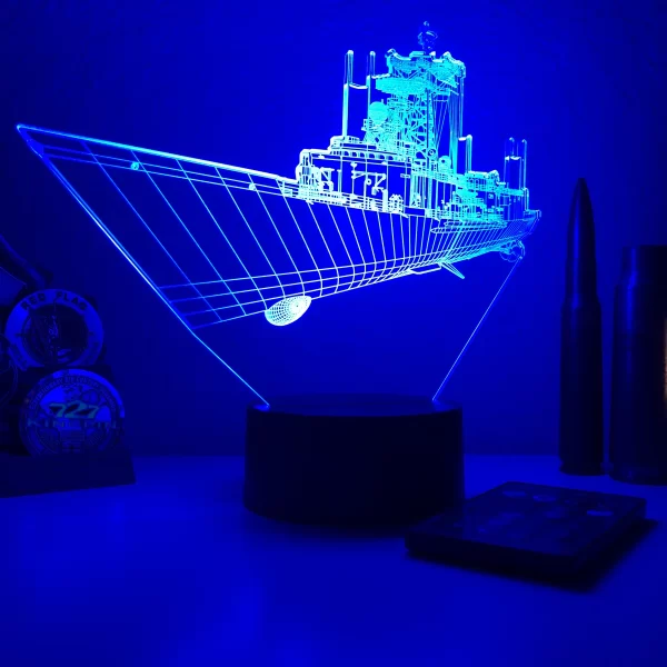 USN Oliver Hazard Perry Frigate 3D illusion light - Image 3