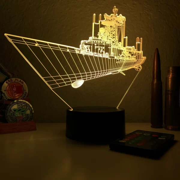 USN Oliver Hazard Perry Frigate 3D illusion light - Image 2