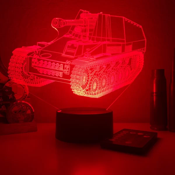 WWII German Wespe Artillery 3D Illusion Lamp - Image 7