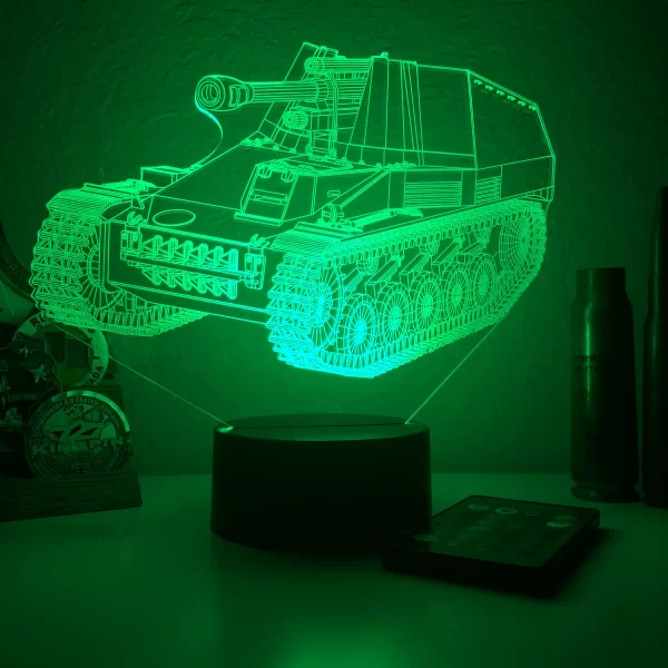 WWII German Wespe Artillery 3D Illusion Lamp - Image 6