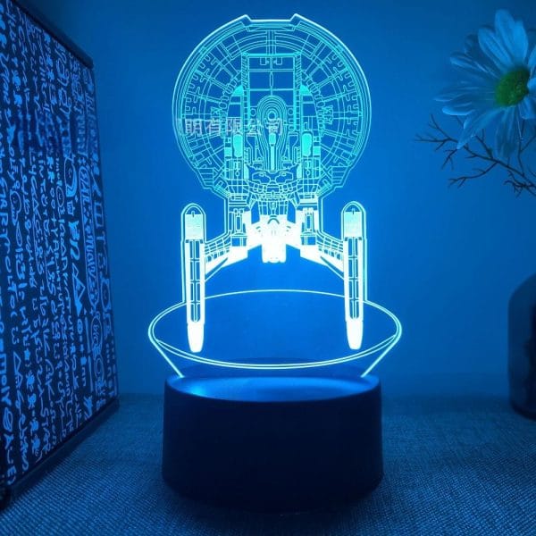 Interstellar model spaceship upright spaceship 3D night light - Image 5